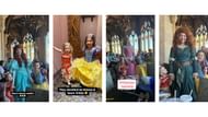 Justin Simmons' daughters Laney and Shae dress up as Moana and Snow White (IG/tarynsimmons)